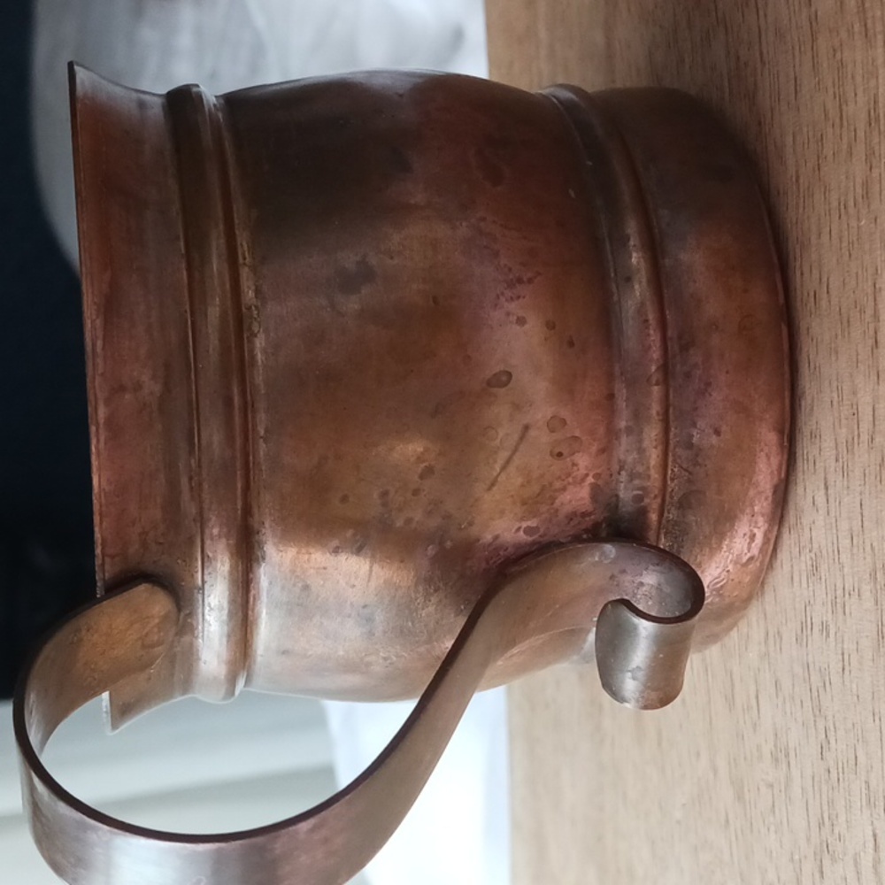 Copper Mug Vintage Gregorian Copper Made In U.S. Patinaed - Picture 4 of 9